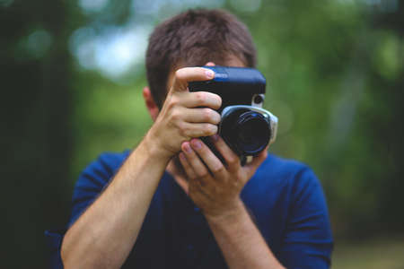 Man taking photo