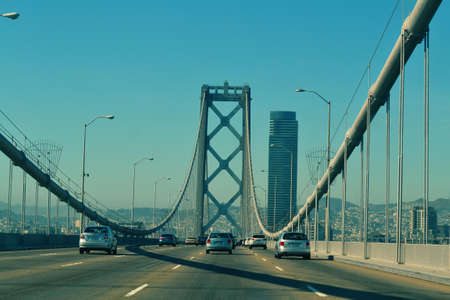 Vehicles on Suspension Bridge