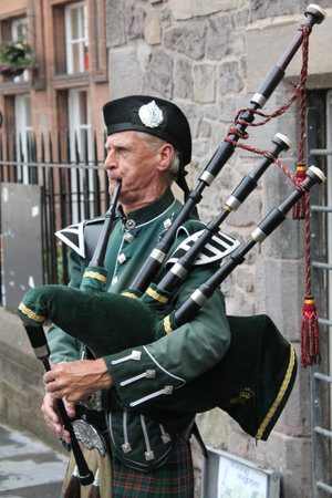 Man Playing Wind Instrument