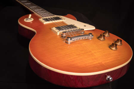 Brown and Red Guitar