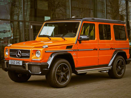 Orange Mercedes Benz G63