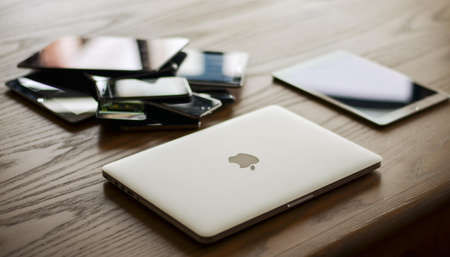 Macbook and Ipad on Desk