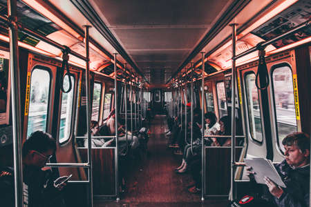 People Sitting Inside Train
