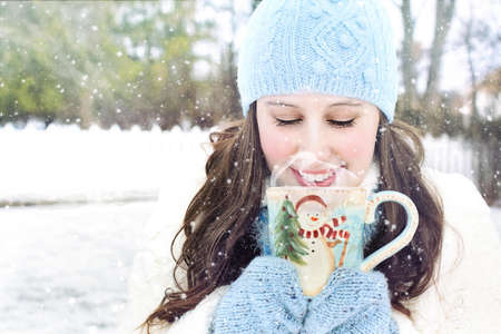 Young Woman in Snow