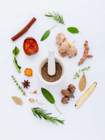 Food on White Background