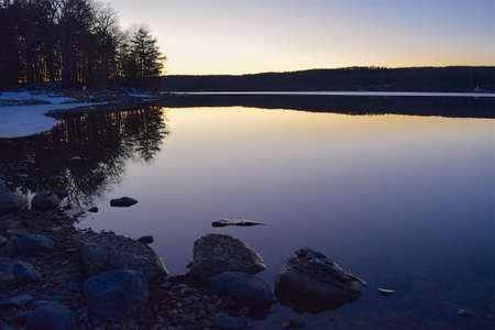 Body of Water Beside Trees
