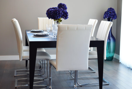Purple Petaled Flowers on Table