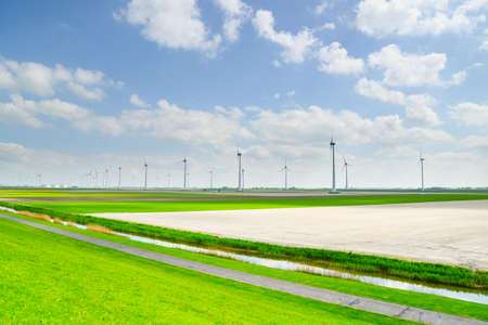 Green Field Near Wind Mills
