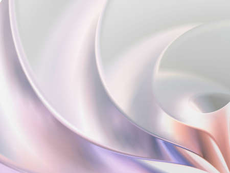 Abstract 3d silver background with soft forms and color gradientsの写真素材