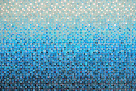 Background of little colorful ceramic square tilesの写真素材