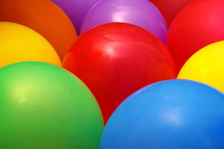 Happy background of many colorful balloons 