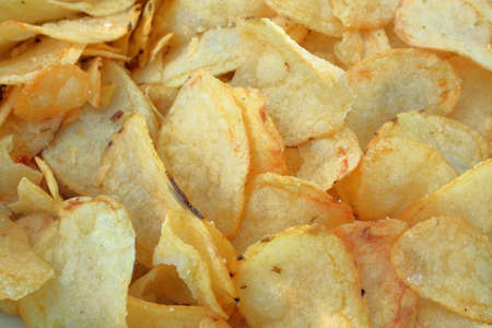 crunchy potato chips background