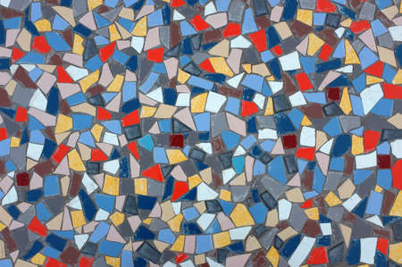 Background image with many assorted fragments of broken tiles
