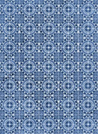 Pattern of typical portuguese tiles of Aveiro city region.