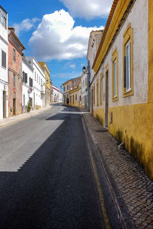 Empty street in the typical village of Paderne, Algarve - Portugal