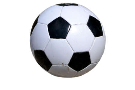 Soccer ball isolated on white の写真素材