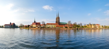 Tum island in Wroclaw, Polandの写真素材
