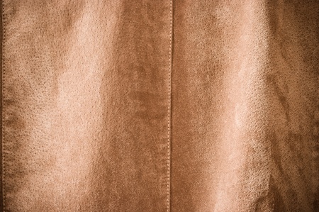 Brown undulating leather for background usageの写真素材
