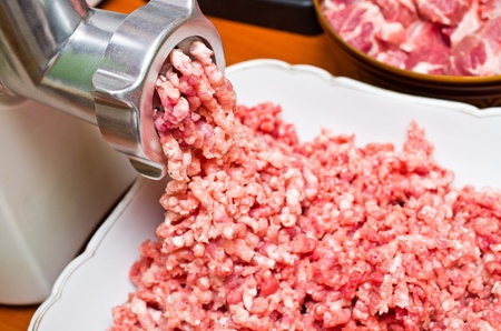 Fresh raw minced meat preparationの写真素材