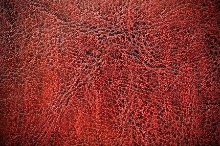 Red leather texture for background usageの写真素材