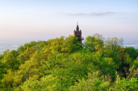 The top of Sleza mountain, Lower Silesia, Polandの写真素材