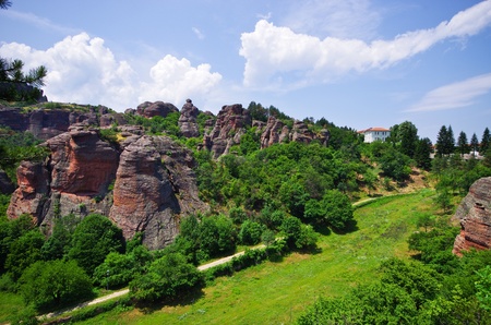 Belogradchik Rocks formation in Bulgariaの写真素材