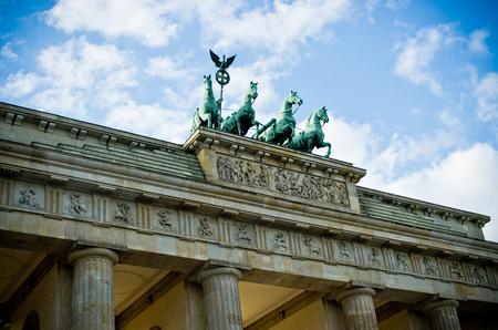 Brandenburg Gate in Berlin - Germanyの写真素材