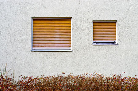 Two windows on the wallの写真素材