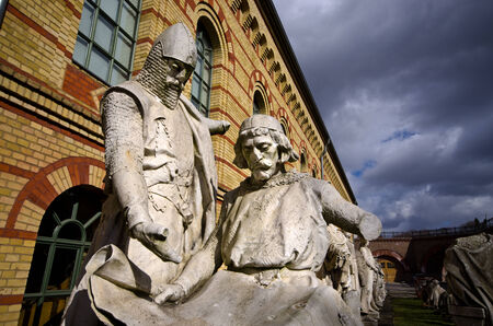 Old warrior statue in Berlin - Germanyのeditorial素材