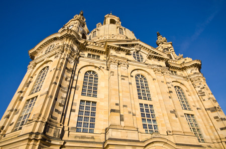 Old Frauenkirche in Dresden - Germanyのeditorial素材