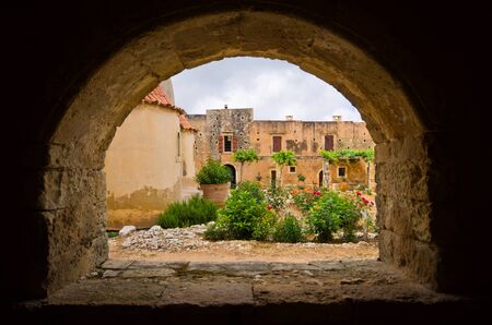 Moni Arkadiou monastery on Crete, Greece