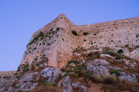 Ancient fortess in Rethymno - Crete, Greeceのeditorial素材