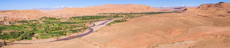 View from Ksar of Ajt Bin Haddu in Moroccoの写真素材