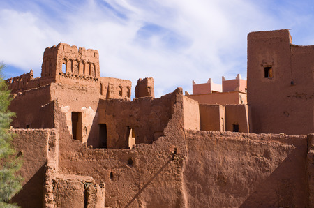 Famous kasbah Taourirt in Ouarzazate, Moroccoのeditorial素材