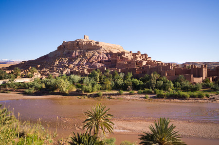 Famous Ksar Ajt Bin Haddu in Moroccoのeditorial素材