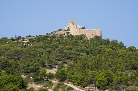 Kritinia castle on Rhodes island - Greeceの写真素材