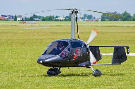 Leszno, Poland - June 18, 2016: plane during the air show. Leszno Air Picnic 2016 is annual event that attracts thousands of viewers.のeditorial素材