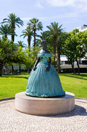 Statue of Sissy princess, Funchal, Madeira islandのeditorial素材