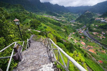 Green landscape near Sao Vicente, Madeira, Portugal