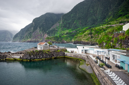Port in Seixal - Madeira, Portugalのeditorial素材