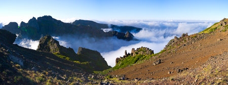 Pico Ruivo peak on Madeira island - Portugalの写真素材