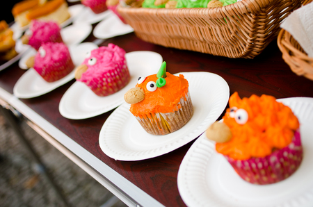 Wroclaw, Poland - October 14, 2018: Pumpkin festival in Botanical Garden. The traditional competition for the biggest pumpkin.のeditorial素材