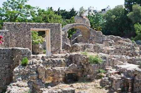 Ancient ruins in Kos town - Greeceの写真素材