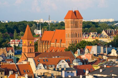Cityscape of Torun, medieval town in Poland