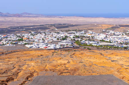 Cityscape of Teguise - Lanzarote, Spainの写真素材