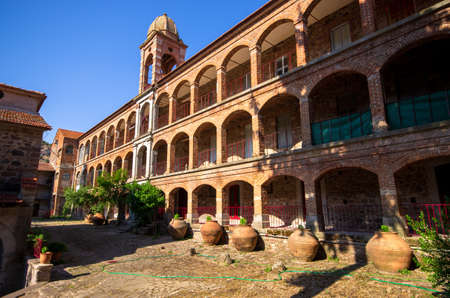 Saint Ignatios monastery on Lesbos island - Greeceのeditorial素材