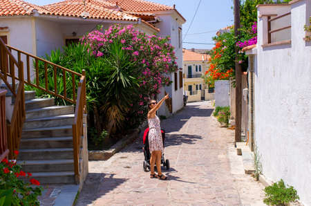 Sigri - little village on Lesbos island - Greeceの写真素材