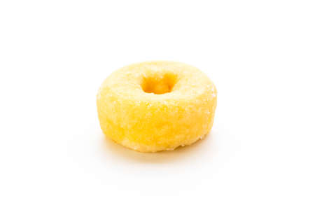 Fresh Donut isolated on white backgroundの写真素材