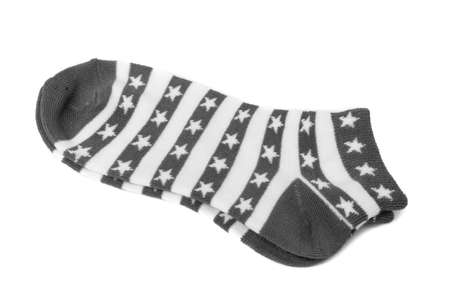 Pair of socks. Isolated on a white backgroundの写真素材