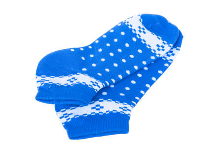 Pair of socks. Isolated on a white backgroundの写真素材